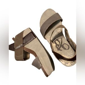 OTBT BRUSHNEL SUEDE Leather wedges shoes women’s size 6